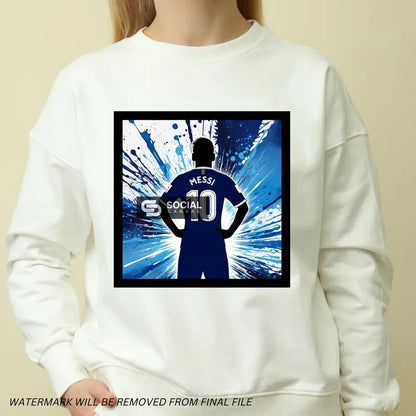 Inspired Lionel Messi PNG Bundle | High-Quality Digital Images | Soccer Legend Artwork for Print-On-Demand | Create Custom Sports Products | - Social Canvas