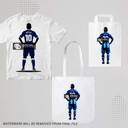 Inspired Lionel Messi PNG Bundle | High-Quality Digital Images | Soccer Legend Artwork for Print-On-Demand | Create Custom Sports Products | - Social Canvas