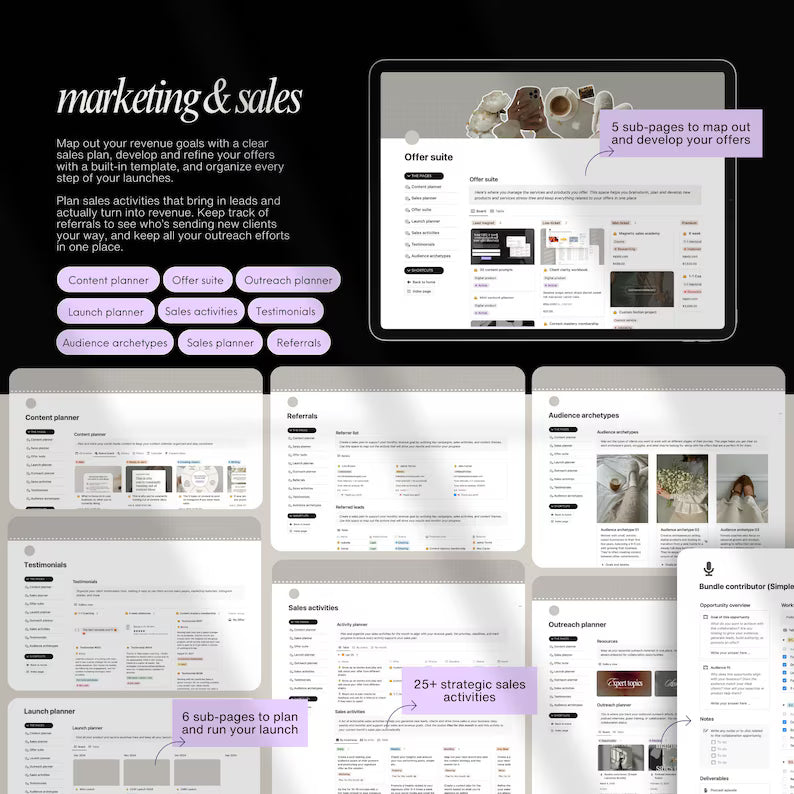 Business Planner – Your All-in-One Notion System for Growth & Clarity