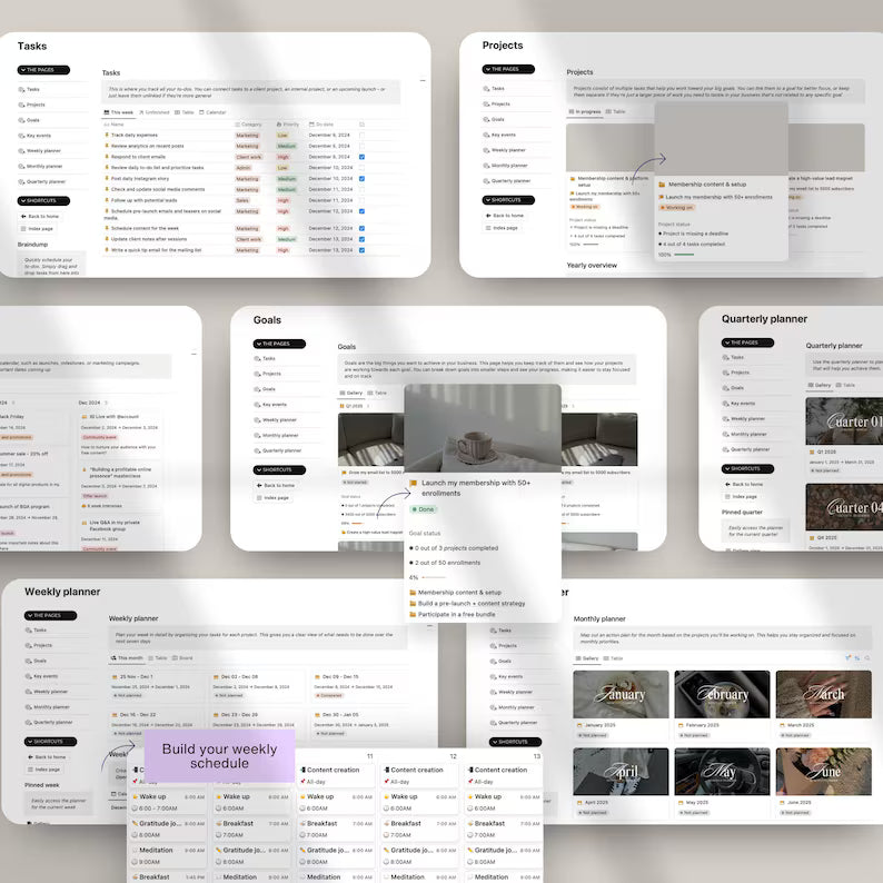 Business Planner – Your All-in-One Notion System for Growth & Clarity