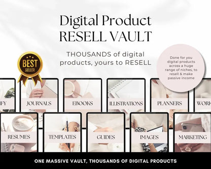 The Ultimate Digital Product Vault: 10,000+ Resell-Ready Assets to Start & Scale Your Online Business