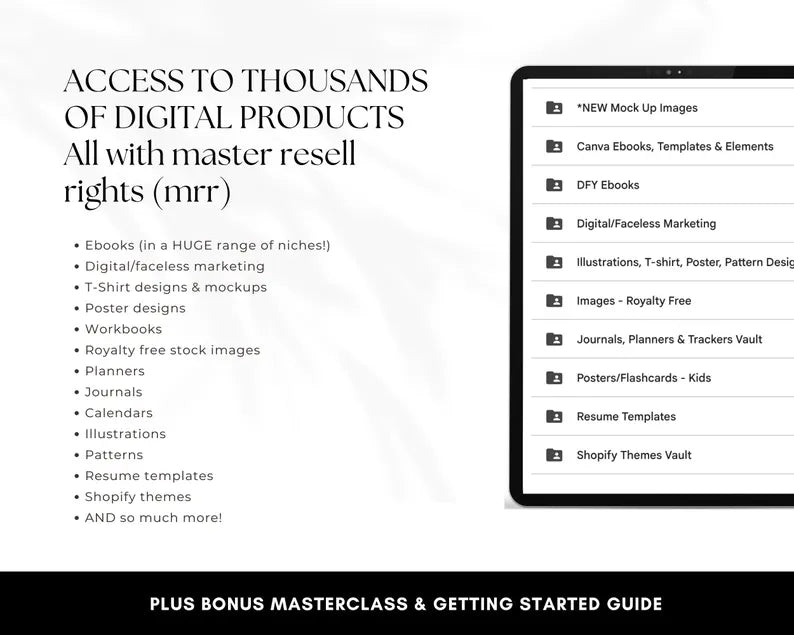 The Ultimate Digital Product Vault: 10,000+ Resell-Ready Assets to Start & Scale Your Online Business