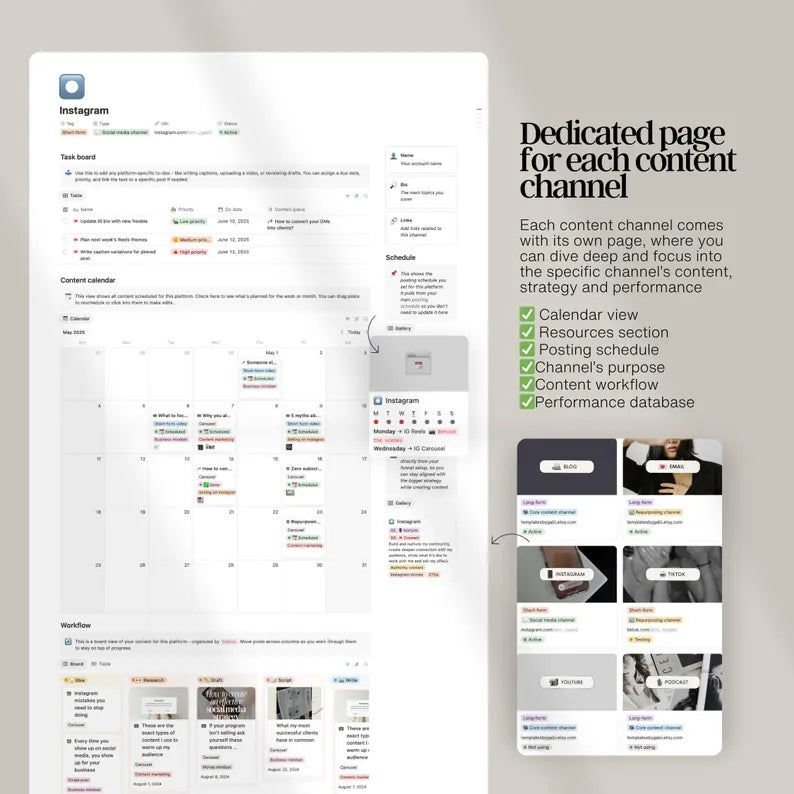 The Ultimate Notion Content & Marketing HQ — For Coaches, Creators & Online Entrepreneurs