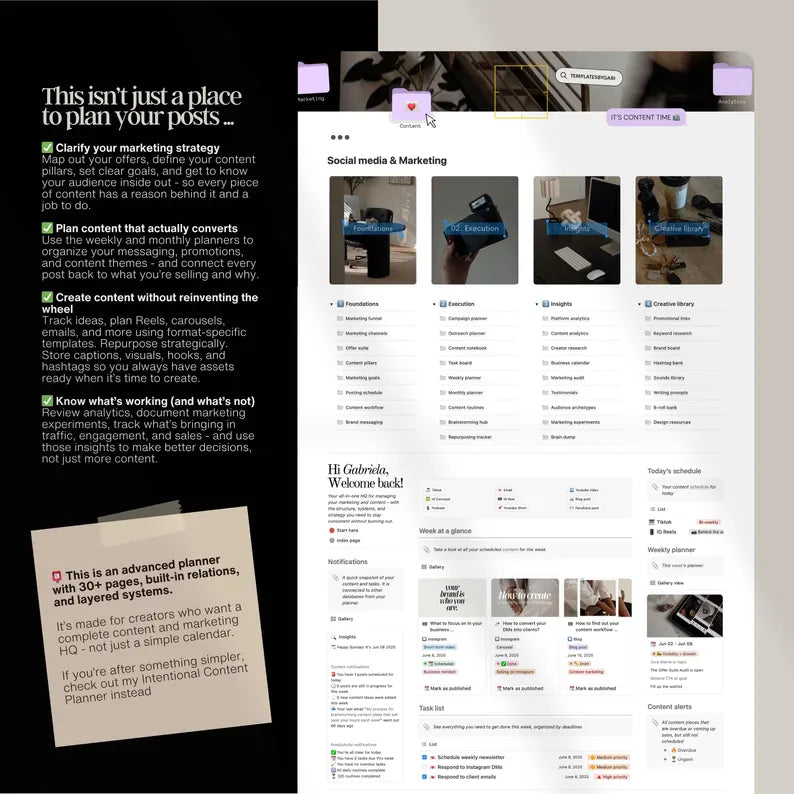 The Ultimate Notion Content & Marketing HQ — For Coaches, Creators & Online Entrepreneurs