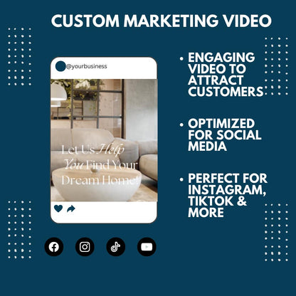 Realtor Promo Video | Custom-Made For You | 30-Second Real Estate Marketing Video | Instagram | Facebook | TikTok | YouTube