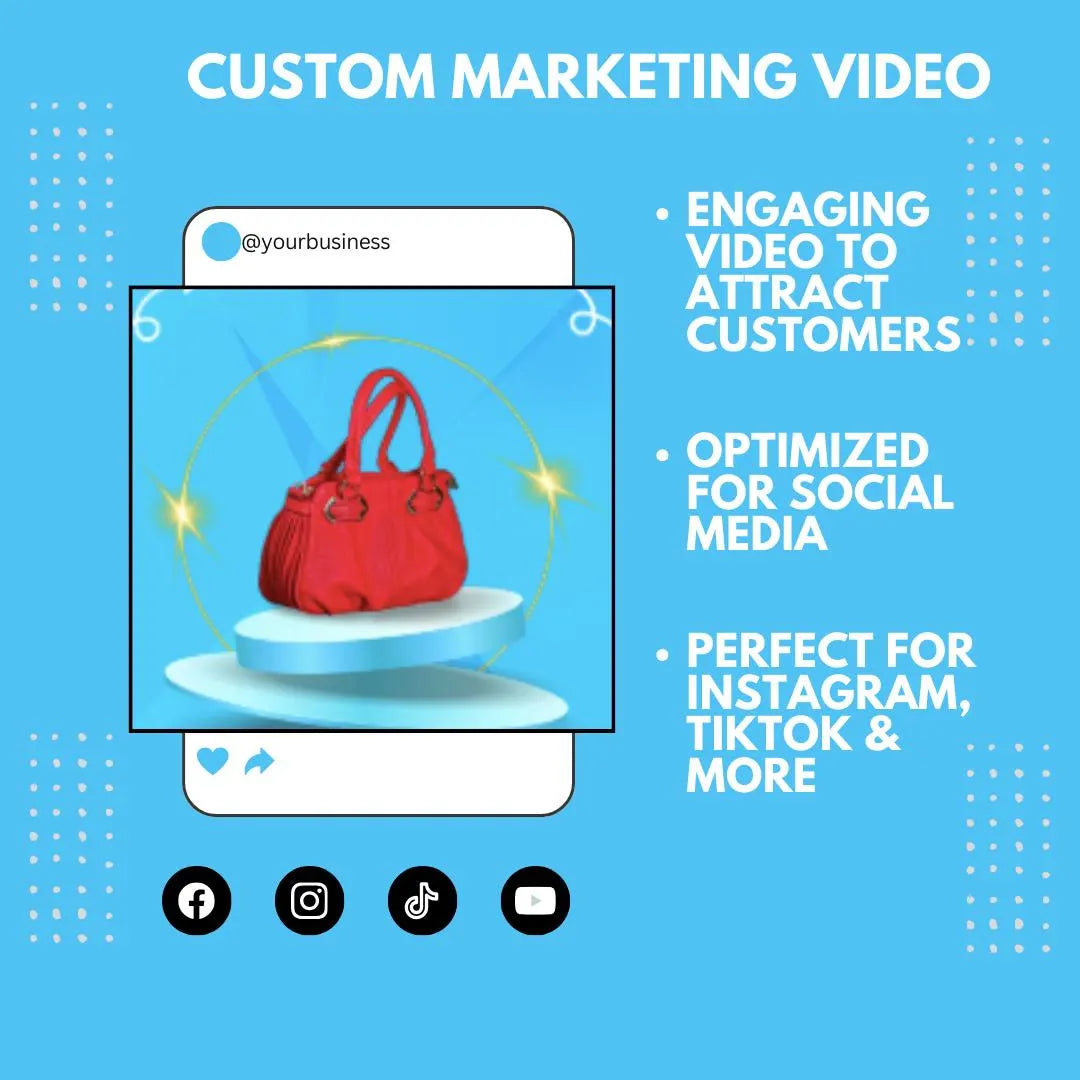 Sale Promo Video | Custom-Made For You | Social Media Marketing Template | Includes 2 Product Images | Instagram | Facebook | TikTok