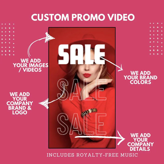 Fashion Marketing Video | Custom-Made For You | 30-Second Sale Promo for Social Media | Includes 4 Product Images | Social Media