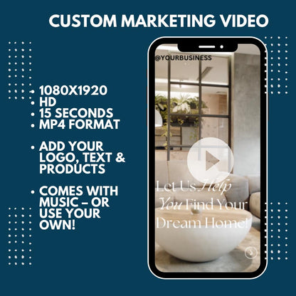 Realtor Promo Video | Custom-Made For You | 30-Second Real Estate Marketing Video | Instagram | Facebook | TikTok | YouTube