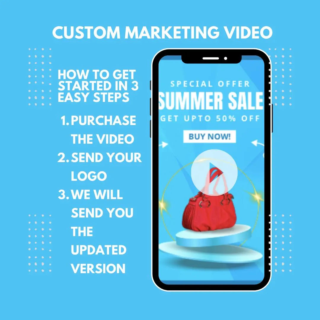 Sale Promo Video | Custom-Made For You | Social Media Marketing Template | Includes 2 Product Images | Instagram | Facebook | TikTok