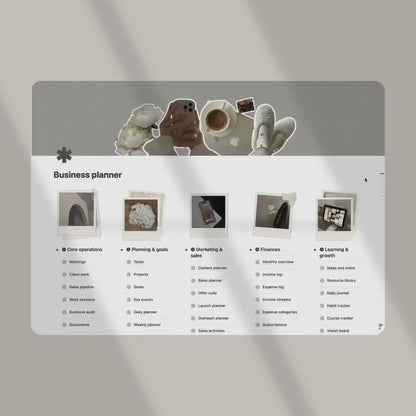 Business Planner – Your All-in-One Notion System for Growth & Clarity