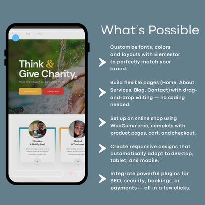 Custom WordPress Non-Profit Website & Digital Marketing Course - includes $50 in Facebook ads